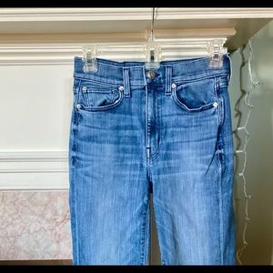 AYR jeans, 28 waist, 28 length, frayed hem
